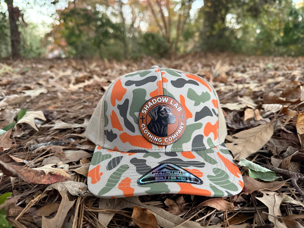 Signature Leather Patch Hat - Harvest Duck Camo