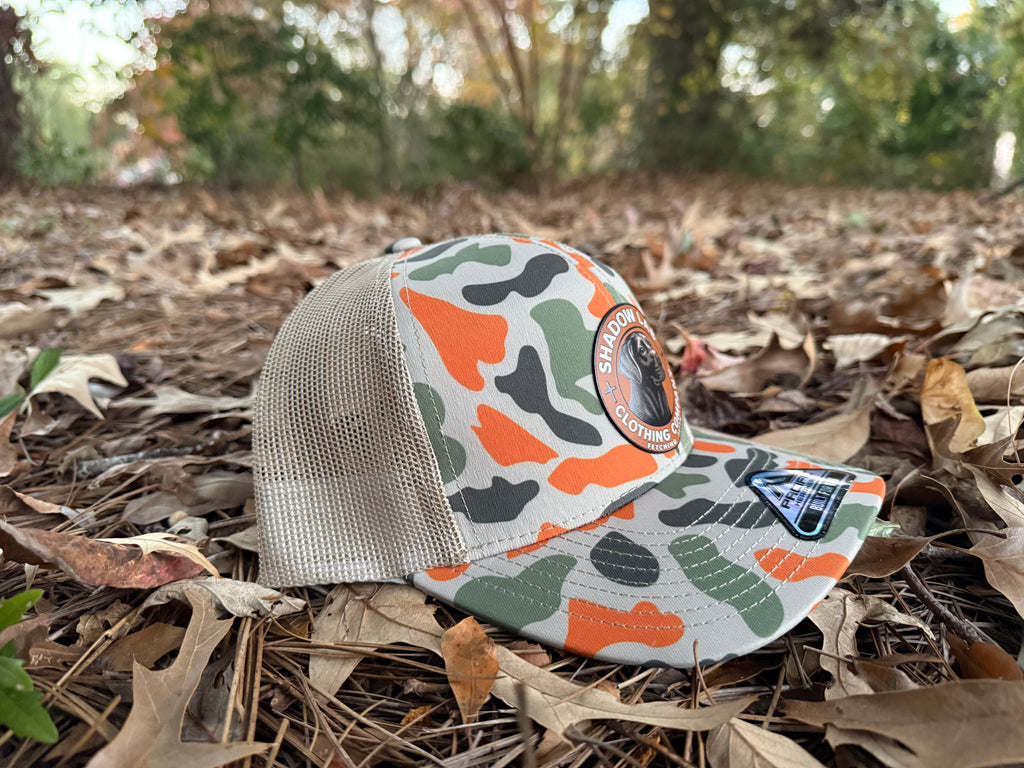 Signature Leather Patch Hat - Harvest Duck Camo