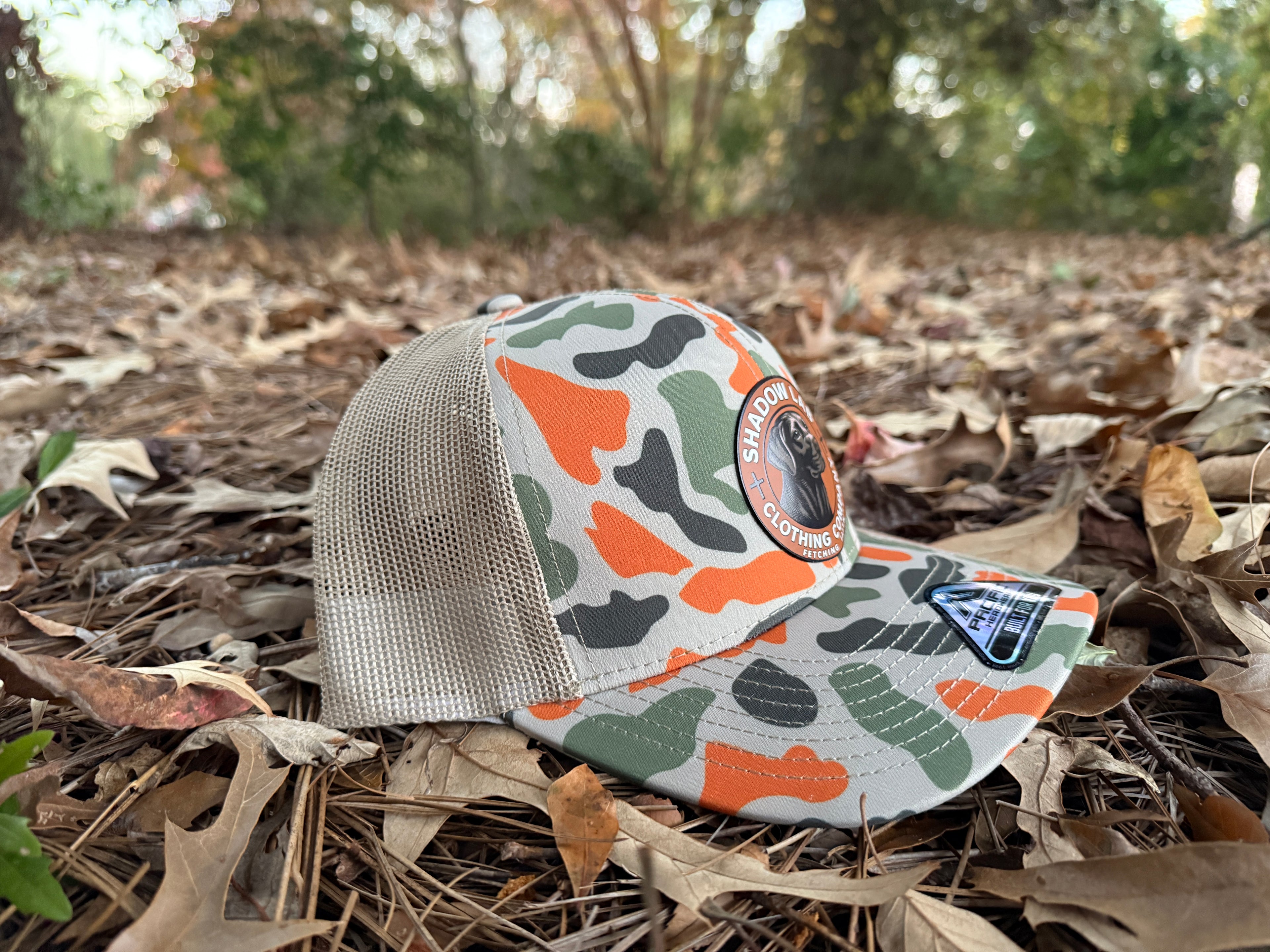 Signature Leather Patch Hat - Harvest Duck Camo