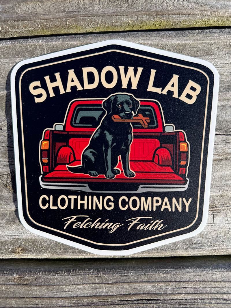 Lab in Truck Decal