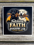 Fetching Faith Square Decal