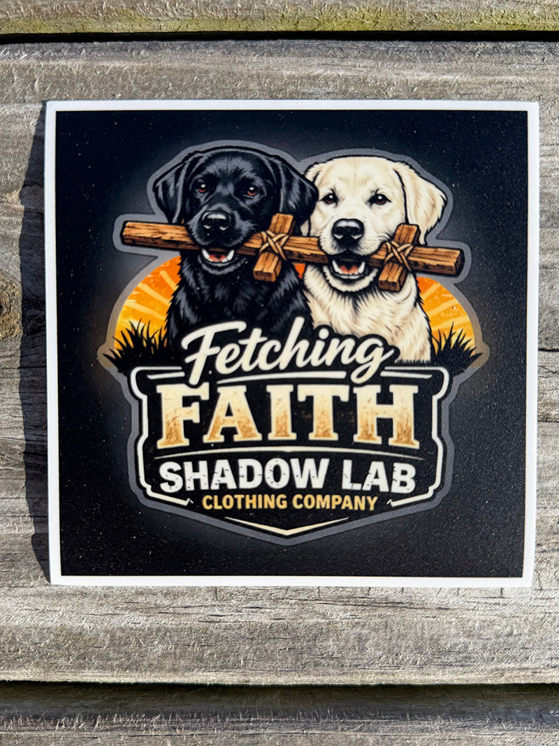 Fetching Faith Square Decal