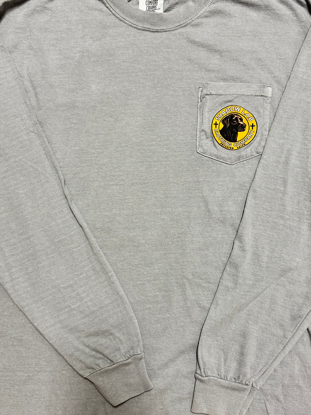 Shadow Lab Logo Long Sleeve Tee - Granite