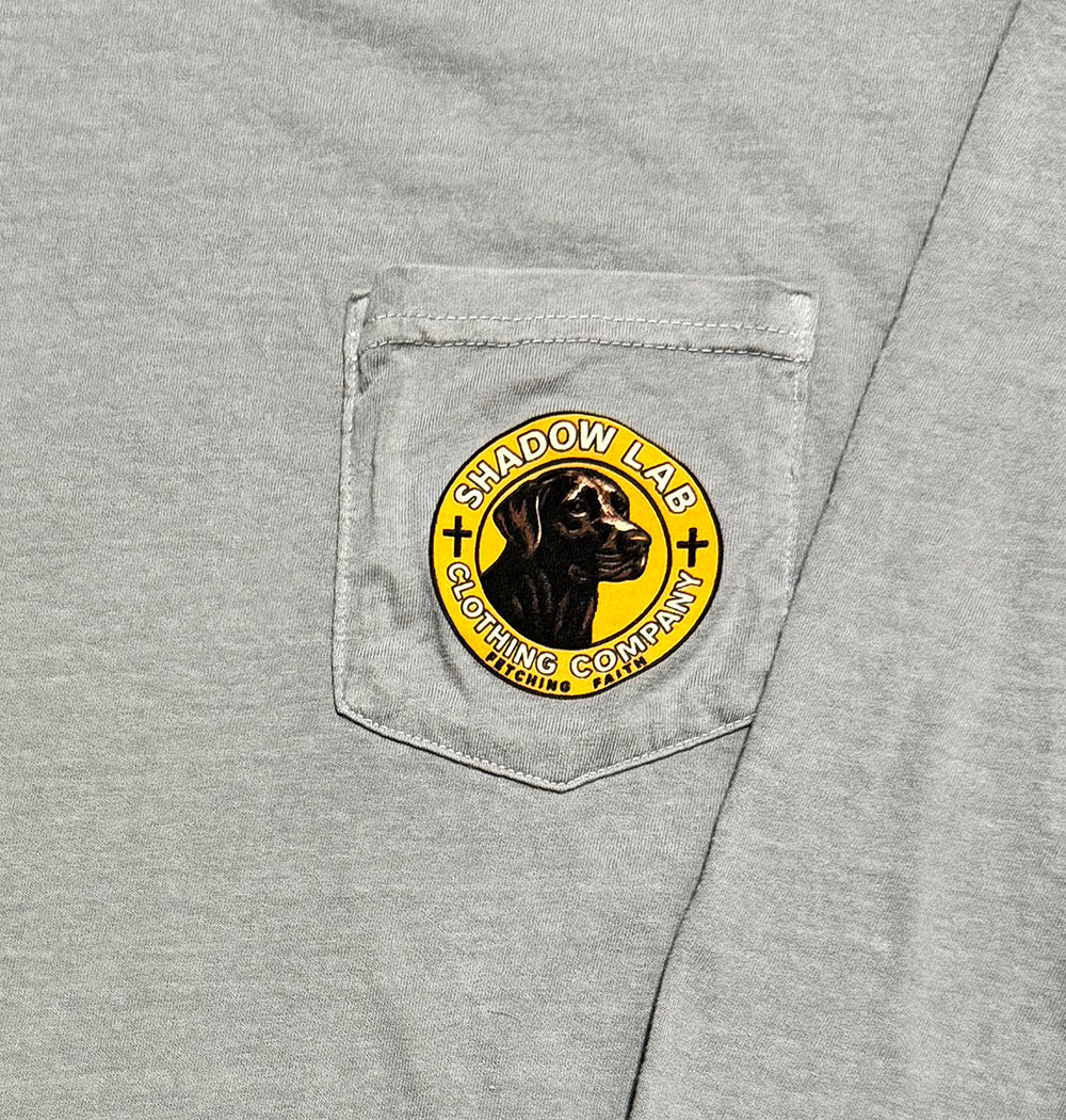 Shadow Lab Logo Long Sleeve Tee - Granite