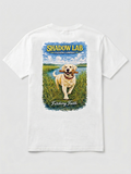 White Lab by the Water "Fetching Faith" Short Sleeve Tee - White