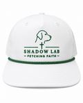 Classic Rope Hat - White with Kelly Green