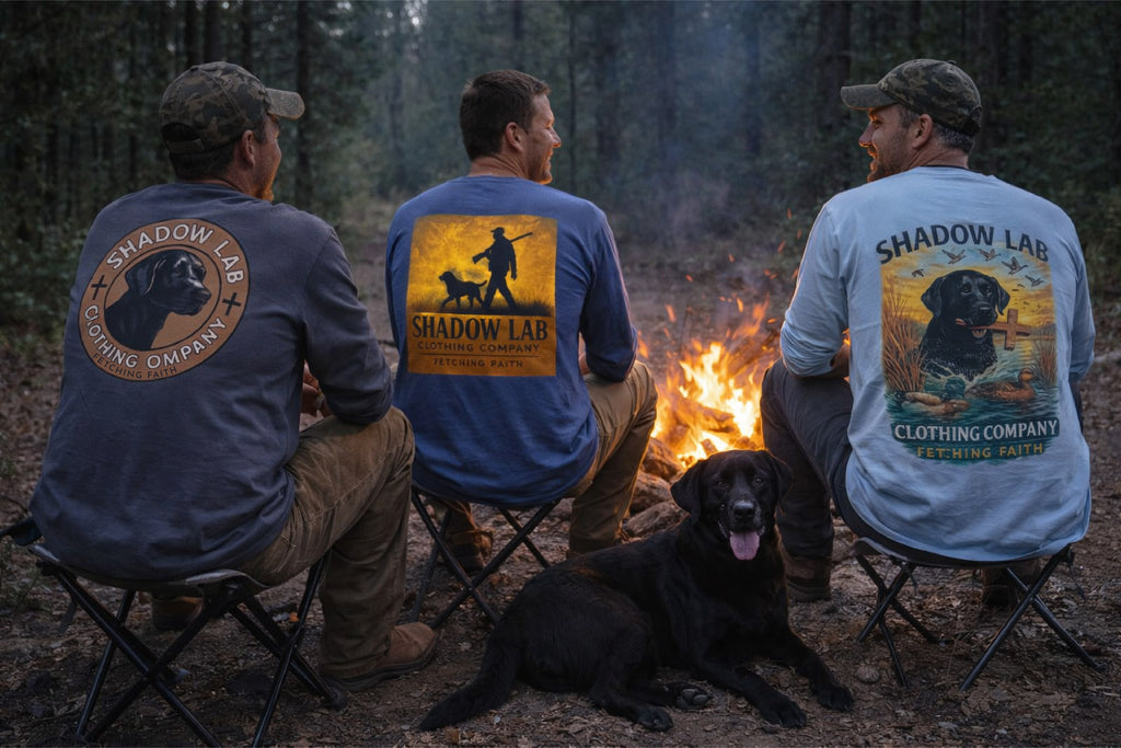 Hunters at Sunset Long Sleeve Tee - Blue