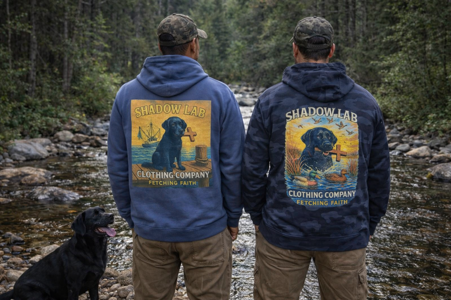 Faithful Fetcher Hoodie Sweatshirt - Camo