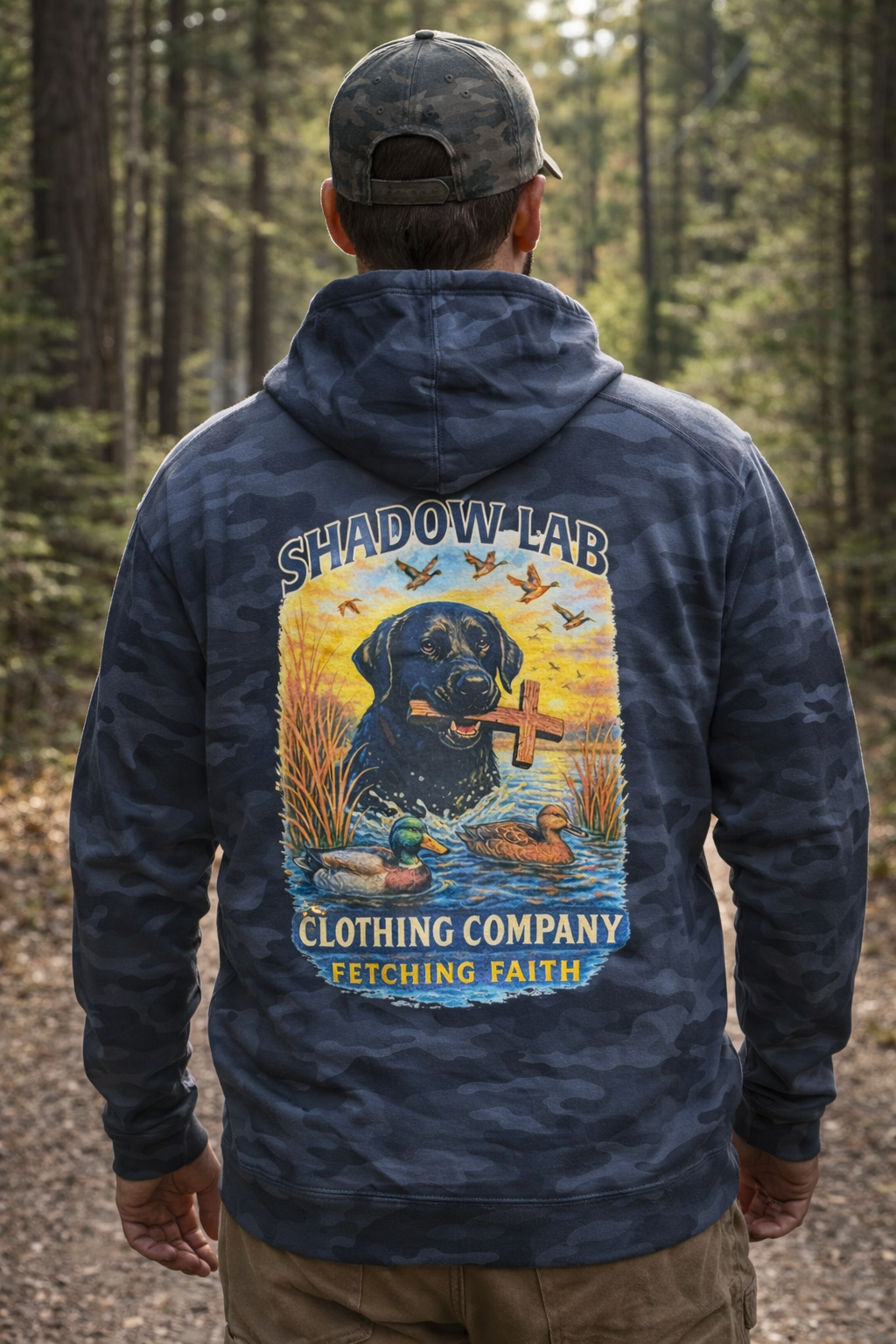 Faithful Fetcher Hoodie Sweatshirt - Camo
