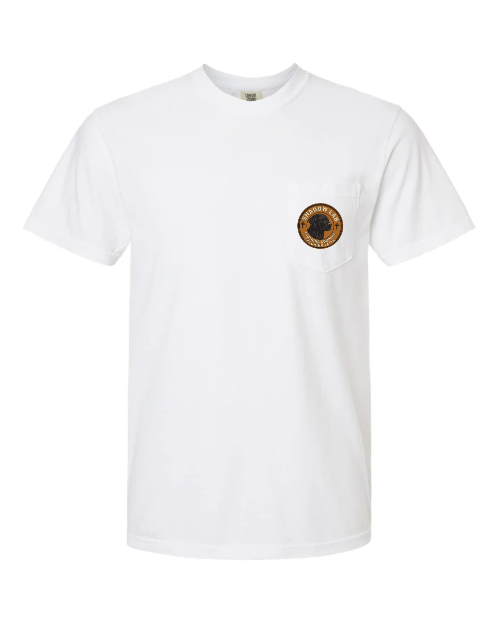 White Lab by the Water "Fetching Faith" Short Sleeve Tee - White